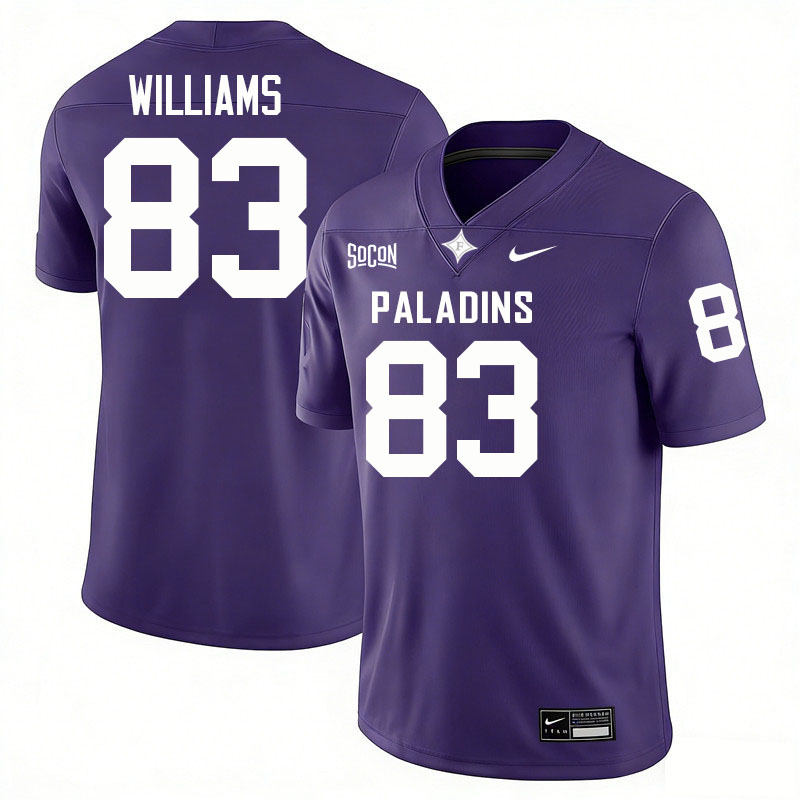 Furman Paladins #83 Ian Williams College Football Jerseys,Uniforms-Purple
